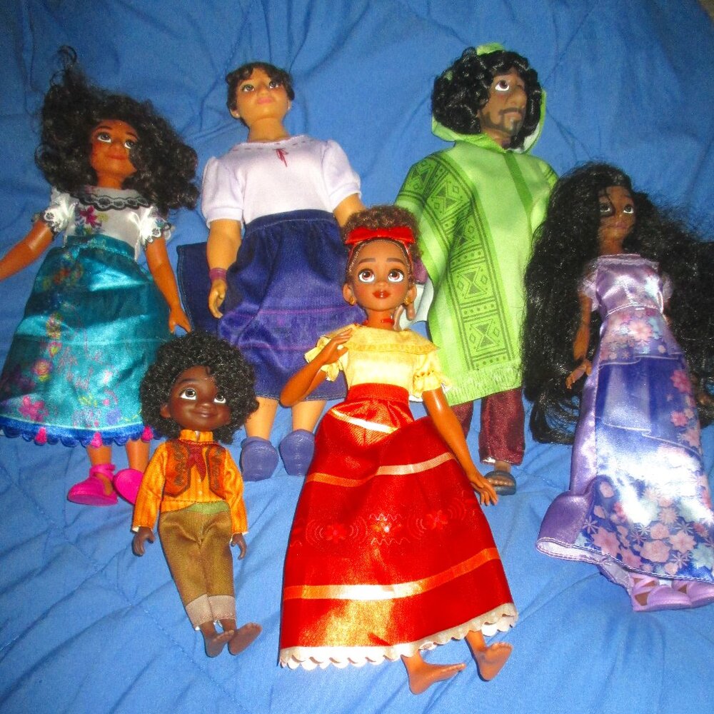 Disney Encanto Doll Set of 6 Bruno Antonio Dolores Louisa Mirabel Isabella